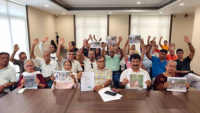 वैयक्तिक आकसापोटीच कावेसर तलाव उद्यानाच्या सुशोभीकरणाला विरोध