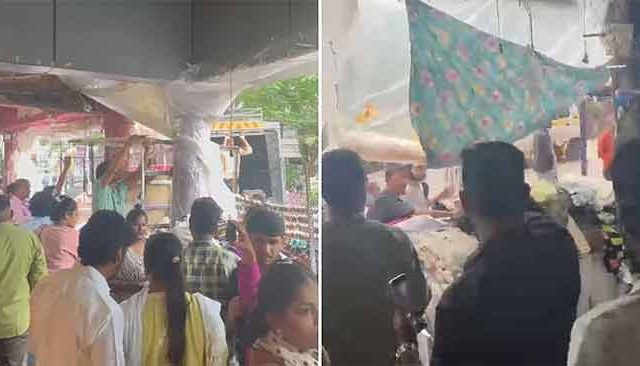 कुलाबा कॉजवेवरील अनधिकृत फेरीवाल्यांवर बीएमसीची कारवाई