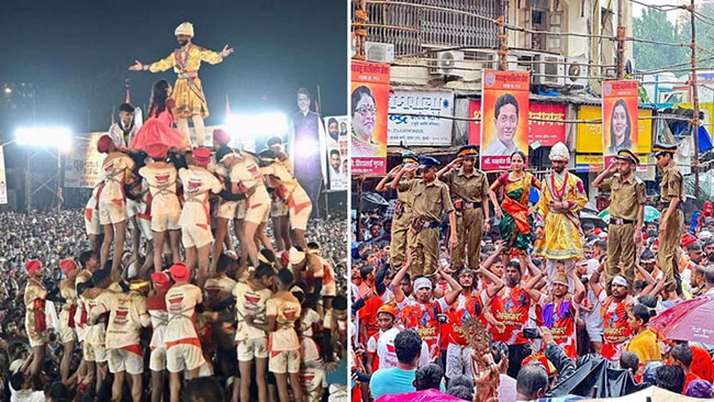 गोविंदांच्या टी-शर्टवर ‘महाराष्ट्रात मराठी’चा संदेश!