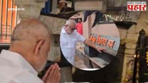 Manikrao Kokate : इडा पीडा टळो आणि मंत्रिपद वाचो! माणिकराव कोकाटे थेट शनिदेवाच्या चरणी लीन