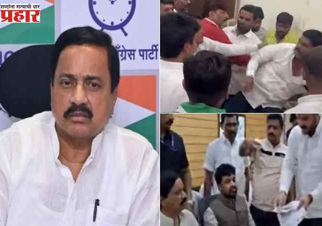सुनील तटकरेंच्या पत्रकार परिषदेत कोकाटेंच्या राजीनाम्यावरुन राडा, छावा संघटनेने पत्ते भिरकावले, एनसीपीचे कार्यकर्ते भडकले