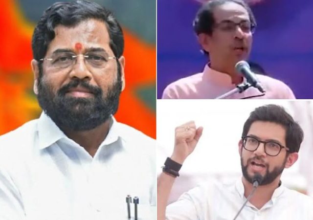 ठाकरे पिता-पुत्र आणि शरद पवार यांचा जुना व्हिडिओ व्हायरल, शिवसेनेने बोलतीच बंद केली