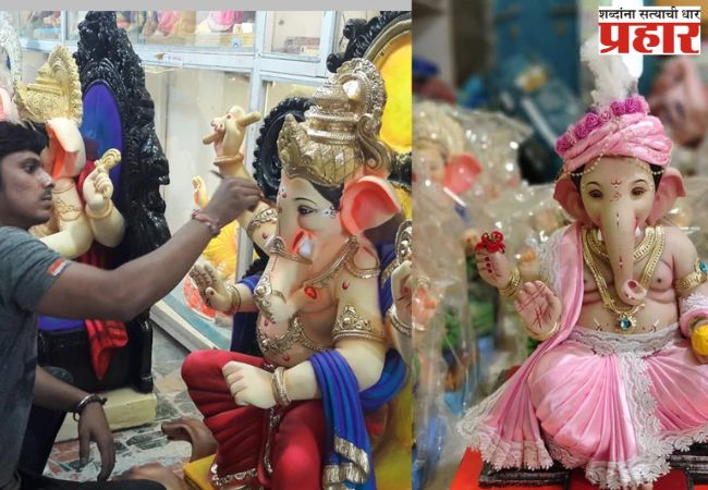 रायगड : पेणमधून यंदा दुप्पट गणेशमूर्ती परदेशात रवाना