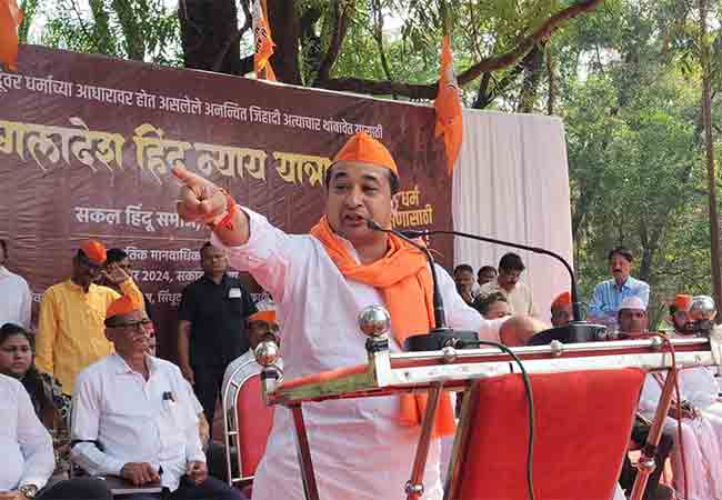 रत्नागिरी : लव्ह जिहादला एकत्र येऊन उत्तर द्या, राज्यात हिंदूंचे भक्कम सरकार – नितेश राणे