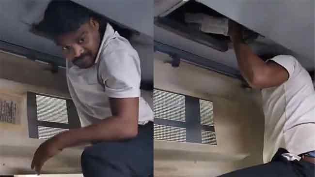 एसीच्या कूलिंगबद्दल केली तक्रार ! डक्ट पॅनल उघडल्यानंतर जे समोर आलं पाहून तुम्हीही व्हाल थक्क