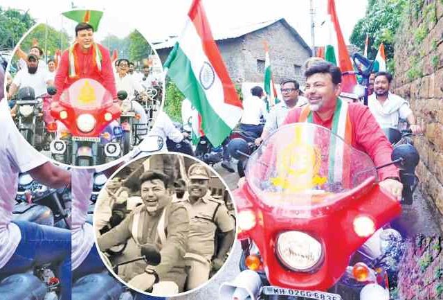 कायदा मोडत आमदारानेच केला स्टंट!