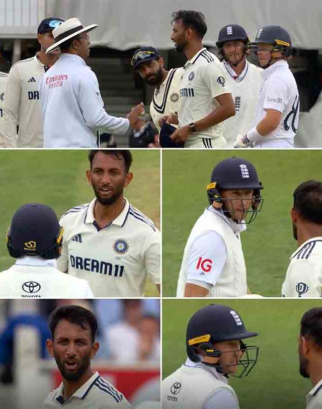 IND vs ENG: ज्यो रूट आणि प्रसिद्ध कृष्णा यांच्यात मैदानातच जोरदार बाचाबाची!