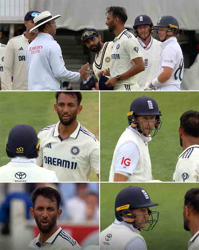 IND vs ENG: ज्यो रूट आणि प्रसिद्ध कृष्णा यांच्यात मैदानातच जोरदार बाचाबाची!