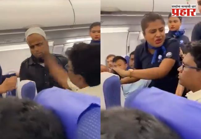 इंडिगो फ्लाइटमध्ये हाणामारी! एकाने दुसऱ्याच्या दिली कानशिलात, पुढे काय झाले? पहा व्हिडिओ