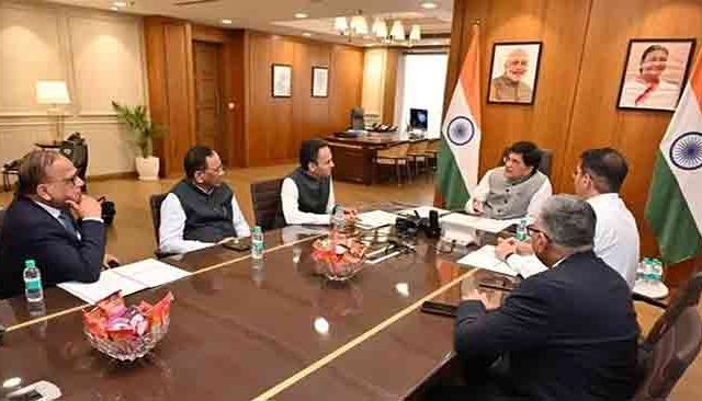 पियुष गोयल यांनी फार्मा उद्योगातील शिष्टमंडळाची भेट घेतली