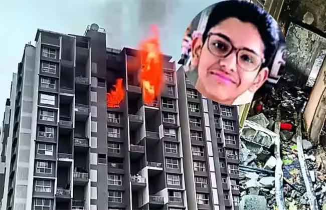 फ्लॅटमधील आगीत होरपळून १५ वर्षीय मुलाचा मृत्यू