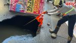 Borivali : बोरिवलीत रस्ता खचला! पोलीस घटनास्थळी, वाहनचालकांना पर्यायी मार्गाचा सल्ला
