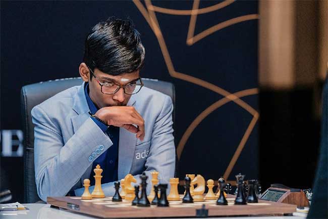 आर. प्रज्ञानंद फिडे क्लासिकल बुद्धिबळ क्रमवारीत चौथ्या स्थानी