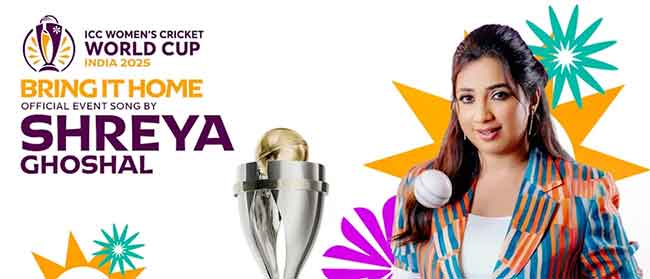 ICC महिला विश्वचषक 2025: श्रेया घोषालच्या आवाजात ‘ब्रिंग इट होम’ थीम सॉन्ग प्रदर्शित!