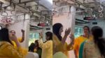 मुंबई लोकल ट्रेनमध्ये महिलांचा गरबा