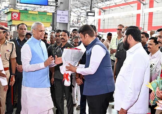 आचार्य देवव्रत यांचे मुंबईत आगमन, सोमवारी घेणार राज्यपालपदाची शपथ