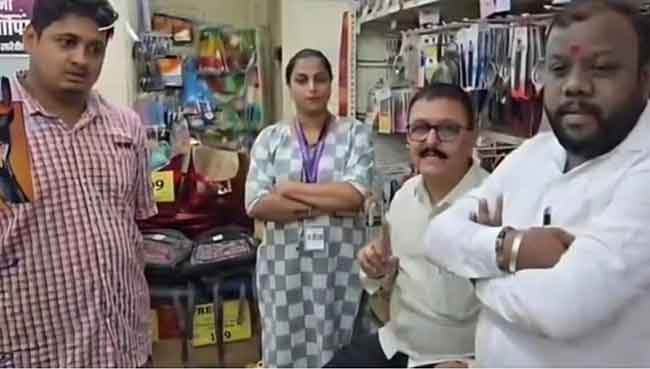 कल्याणमध्ये मराठीची सक्ती  आहे का, विचारत महिलेची अरेरावी