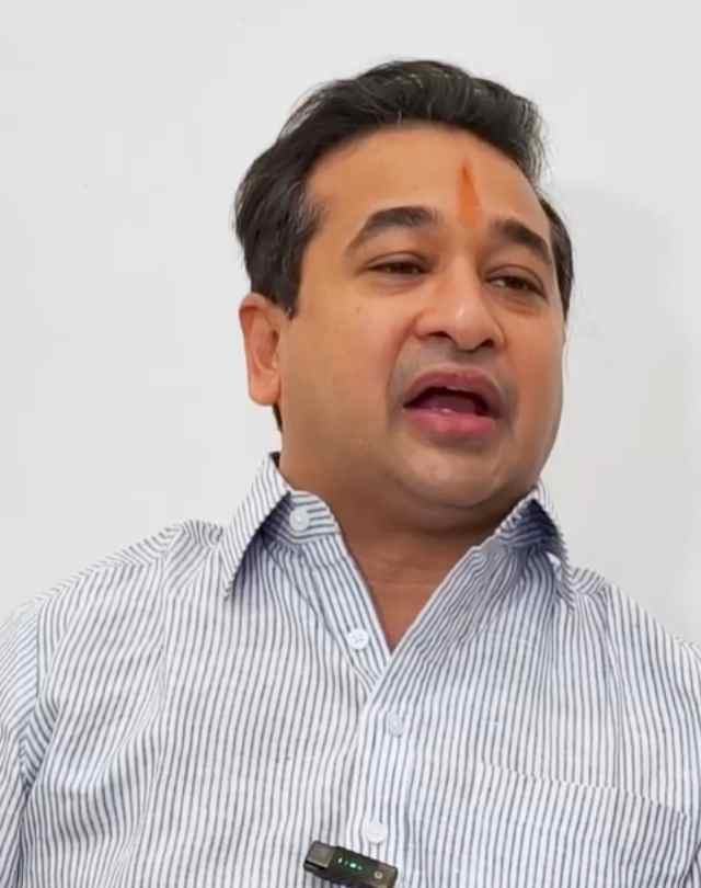 Nitesh Rane : 'जागा आणि वेळ कळवा, किंवा मस्जिद निवडा': मंत्री नितेश राणेंचे वारिस पठाणांना जाहीर आव्हान