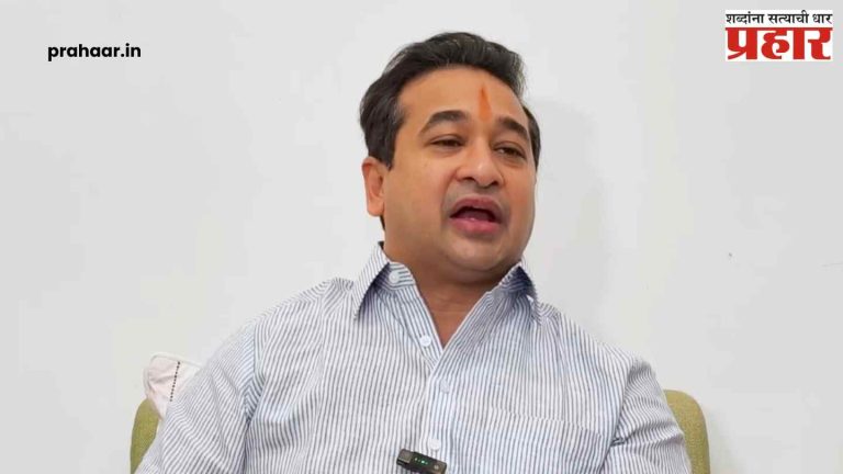 Nitesh Rane : 'जागा आणि वेळ कळवा, किंवा मस्जिद निवडा': मंत्री नितेश राणेंचे वारिस पठाणांना जाहीर आव्हान