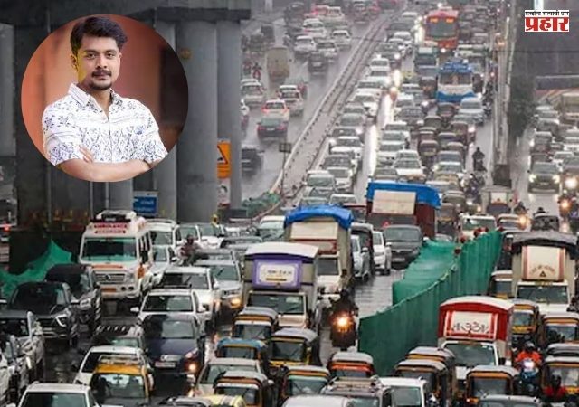 ठाणे-घोडबंदरच्या वाहतूक कोंडीवर मराठी अभिनेत्याची मिश्कील पोस्ट
