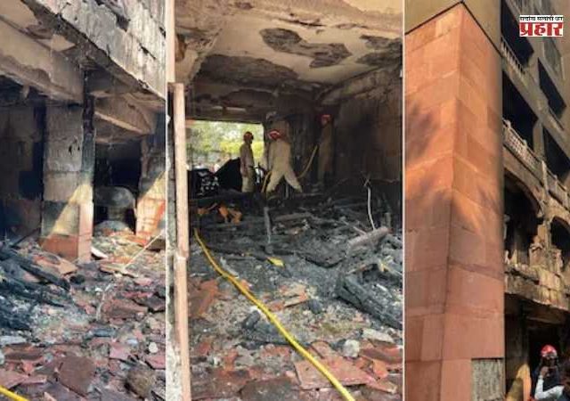 खासदारांची निवासस्थाने असलेल्या ब्रह्मपुत्र अपार्टमेंट्सला भीषण आग