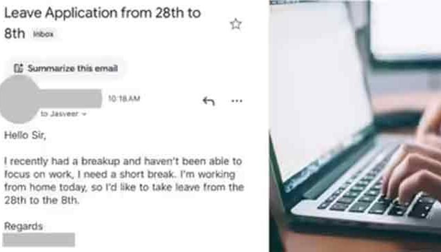 “सर, माझं ब्रेकअप झालंय...” Gen Z कर्मचाऱ्याचा ईमेल सोशल मीडियावर तुफान व्हायरल!