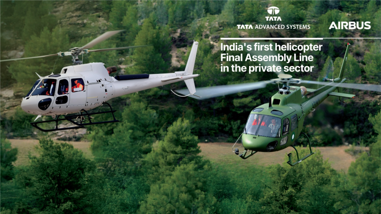 Airbus, Tata Advanced System लिमिटेडने एका नवीन युगाची सुरवात केली: कर्नाटकातून पहिले 'मेड इन इंडिया' H125 हेलिकॉप्टर उड्डाण करणार