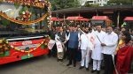 बेस्टच्या १५७ नव्या वातानुकूलित बसगाड्यांचे लोकार्पण