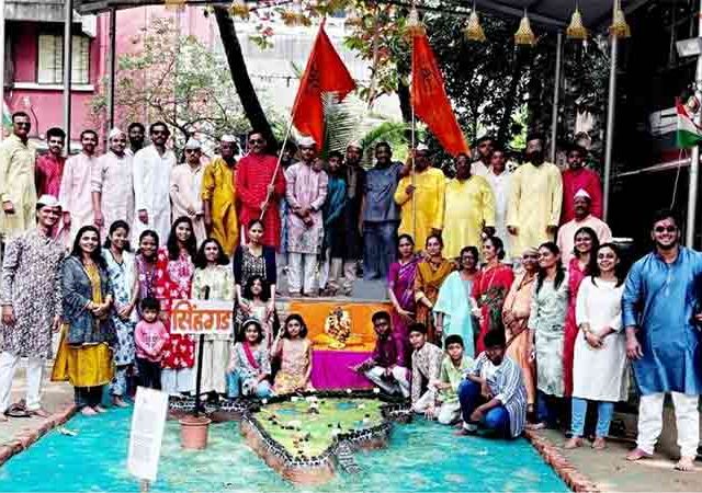जे.जे.हॉस्पिटलमधील कर्मचाऱ्यांच्या मुलांनी साकारला किल्ला