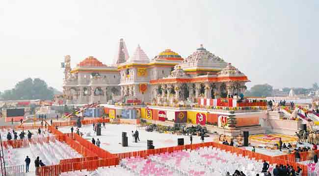 अयोध्येतील राम मंदिरावर पंतप्रधान मोदी फडकवणार धर्म ध्वज