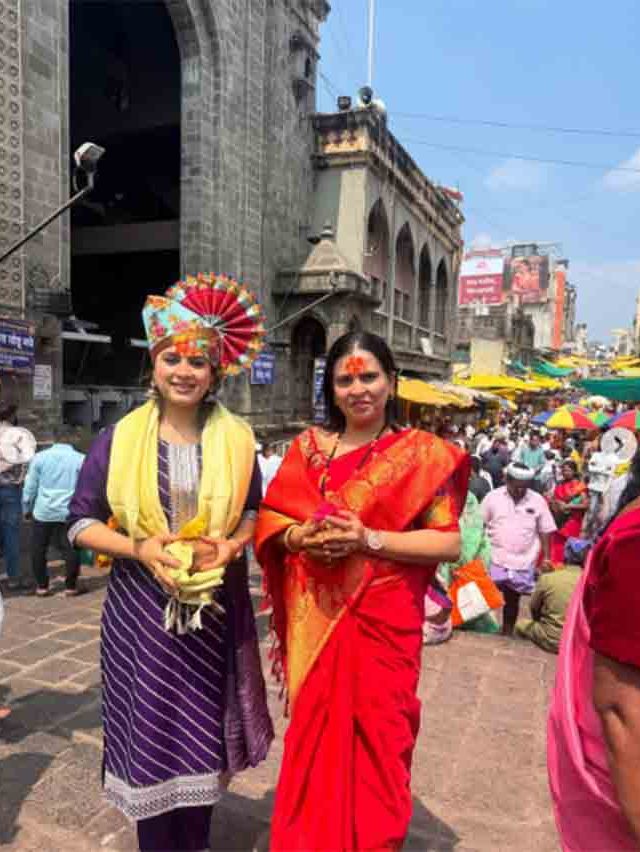 येसूबाई' फेम अभिनेत्री प्राजक्ता गायकवाड तुळजापुरात