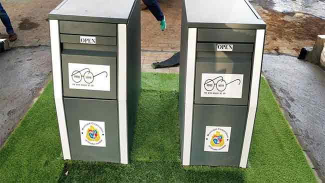 दुर्गंधी पसरत नाही की कचरा दिसत नाही, मुंबईतल्या अनोख्या कचरापेट्या