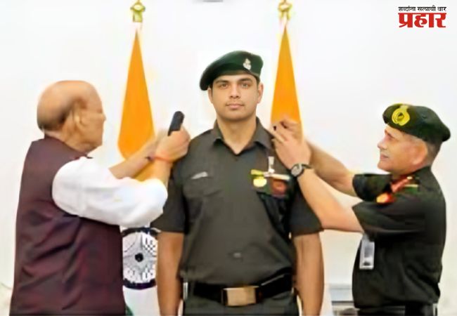 ऑलिंपिक विजेता नीरज चोप्राला भारतीय सैन्यात लेफ्टनंट कर्नलची मानद पदवी