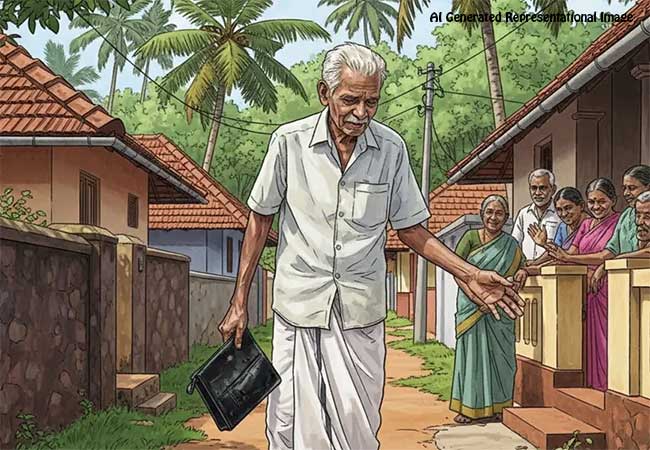 केरळमध्ये उमद्या मनाचे ९० वर्षीय वृद्ध लढवताहेत निवडणूक घरोघरी जाऊन मतांसाठी आवाहन