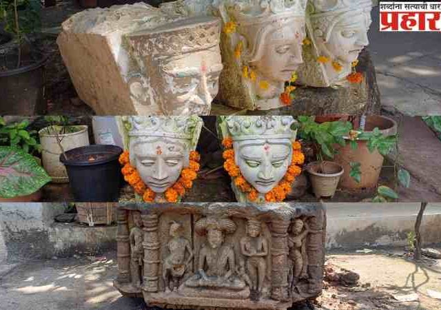 ठाणे रुग्णालयाच्या पाडकामात आढळली शेकडो वर्षे दडलेली शिल्पकला