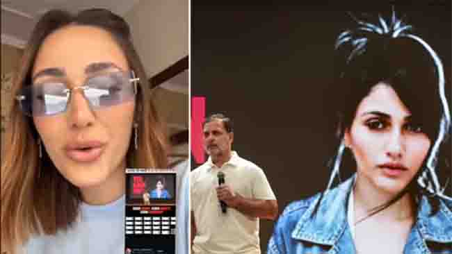 Brazilian Model Larissa and Rahul Gandhi