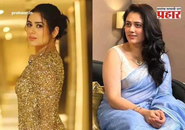 Girija Oak Godbole : निळ्या साडीतील गिरिजा ओक बनली 'नॅशनल क्रश'! सोशल मीडियावर तुफान व्हायरल