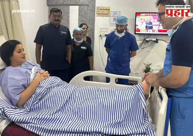 Navneet Rana : नवनीत राणा नागपूरच्या खाजगी रुग्णालयात दाखल; डॉक्टरांनी दिला २५ दिवस विश्रांतीचा सल्ला! नेमकं कारण काय?