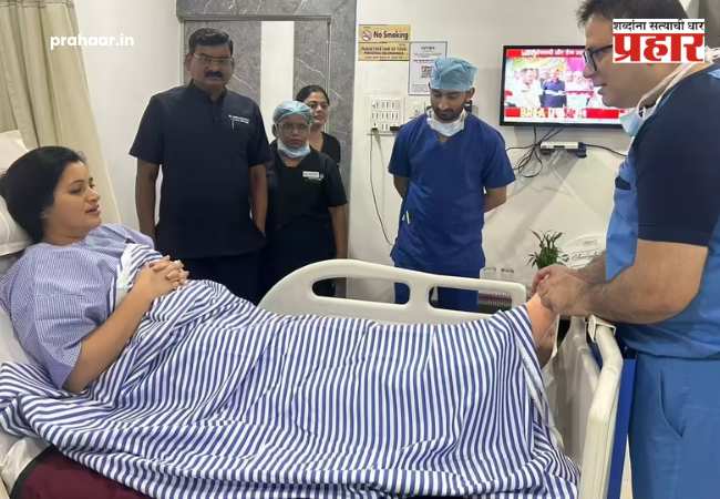 Navneet Rana : नवनीत राणा नागपूरच्या खाजगी रुग्णालयात दाखल; डॉक्टरांनी दिला २५ दिवस विश्रांतीचा सल्ला! नेमकं कारण काय?