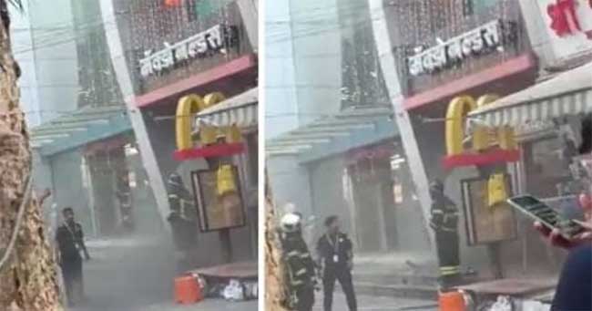 दादरच्या स्टार मॉलला आग, अग्निशमनच्या पाच जवानांचा श्वास गुदमरला