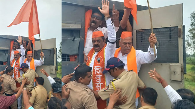 महाराष्ट्र-कर्नाटक सीमेवर तणाव वाढला; “काळा दिन” कार्यक्रमासाठी जाणाऱ्या शिवसैनिकांना कर्नाटक पोलिसांनी सीमेवर रोखले!