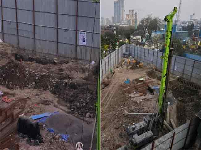 भायखळ्यात इमारत खोदकामादरम्यान माती कोसळली