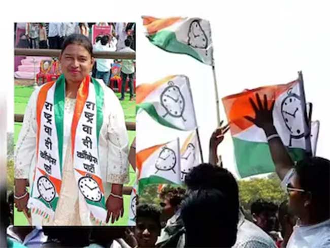राष्ट्रवादी काँग्रेसच्या महिला उमेदवाराचा अपघाती मृत्यू