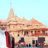 रामजन्मभूमीमध्ये मोदींचे आगमन, ध्वजारोहणाची लगबग सुरू