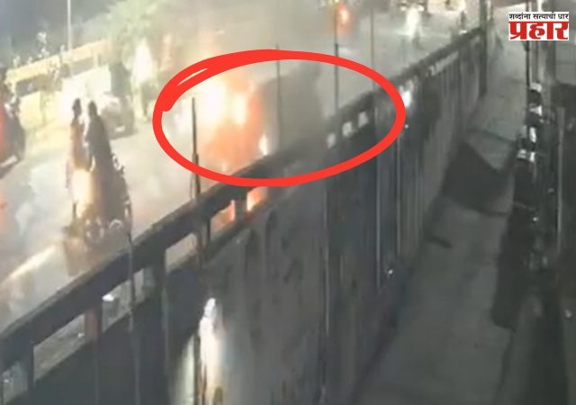 अंबरनाथमध्ये भरधाव चारचाकीचा थरकाप उडवणारा अपघात! तरूण थेट पुलावरून खाली कोसळला