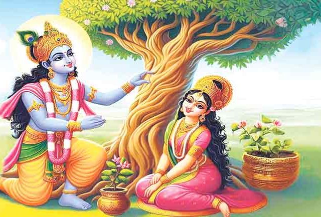 पारिजातक वृक्ष पृथ्वीवर येण्याची कथा