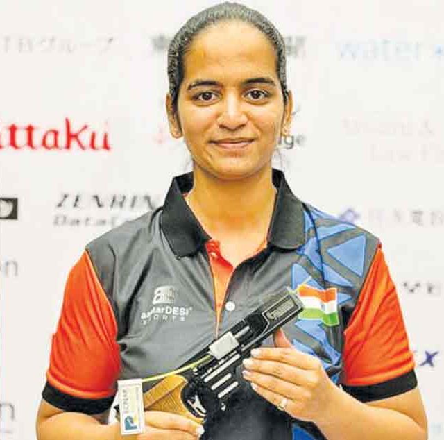 प्रांजली धुमाळला २५ मीटर पिस्तूलमध्ये सुवर्णपदक