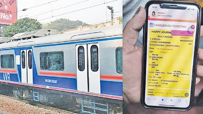 वातानुकूलित लोकलमध्ये बनावट तिकिटावर प्रवास करणाऱ्या महिलेस अटक