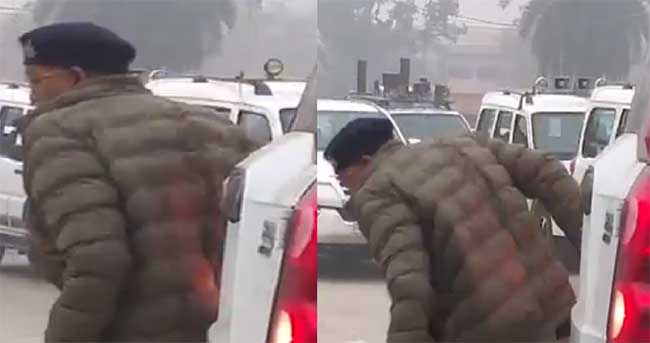 मुख्यमंत्र्यांच्या ताफ्यातील कारची डीएसपींना धडक