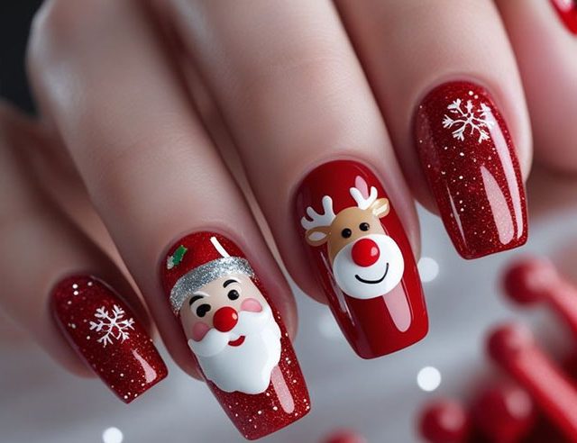 नाताळ स्पेशल  नखांना द्या ख्रिसमस टच!